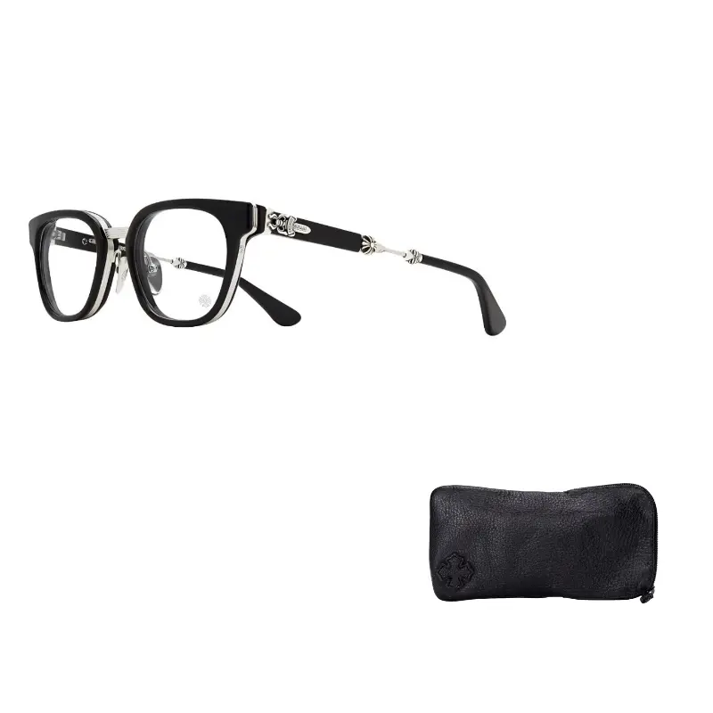 

Chrome Hearts Пластиковая оправа квадратной формы для очков унисекс, Black