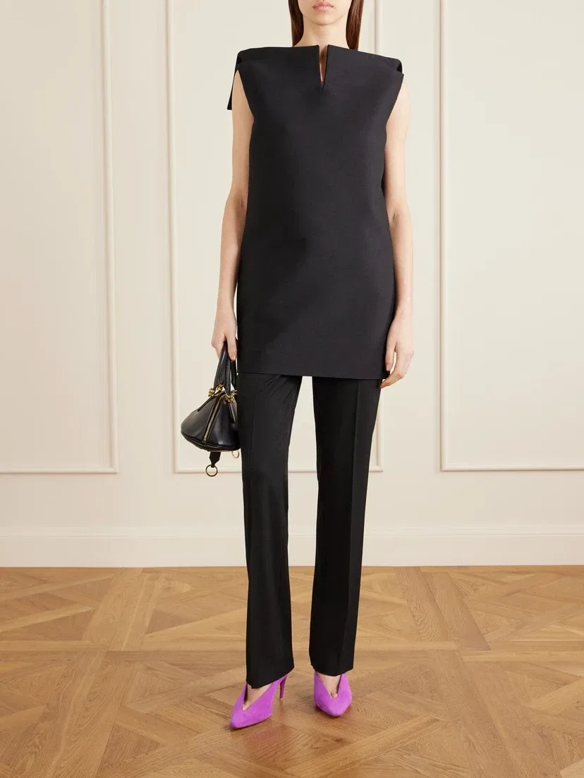 Кожаная сумка Bolero с отделкой BALENCIAGA, черный — фото 3