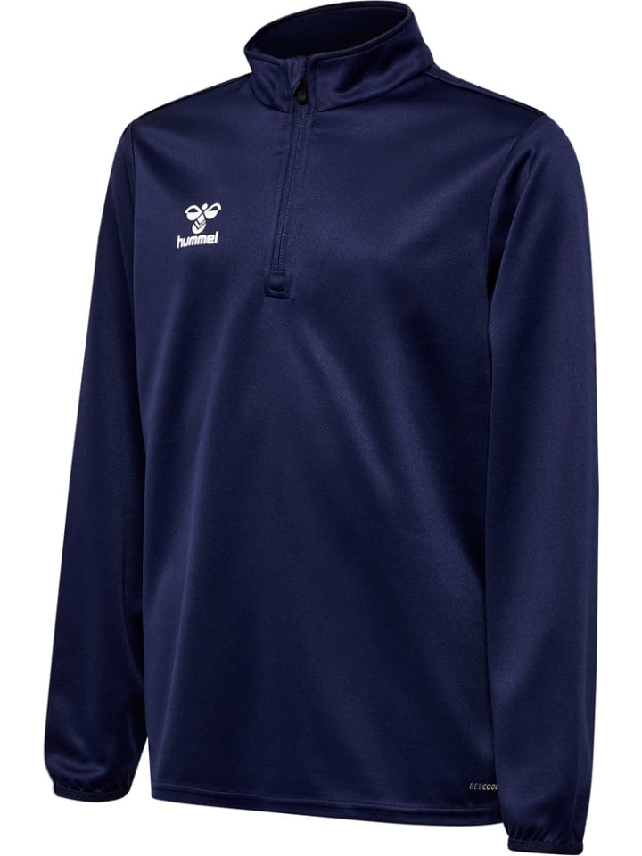 

Детская тренировочная куртка "Hmlessential Half-Zip Kids" синего цвета Hummel