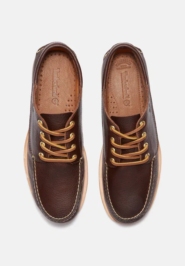 Туфли Timberland Vibram crafted boat 3 eye casual lace ups, состаренный коричневый — фото 3