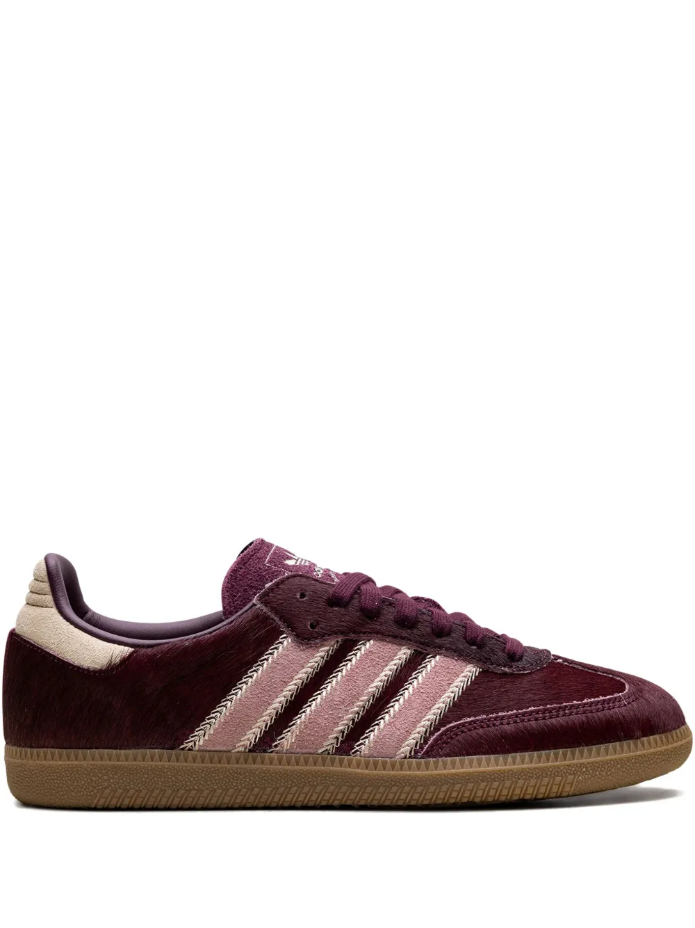 Кроссовки Samba OG Maroon/Sand Strata/Pony Adidas, красный
