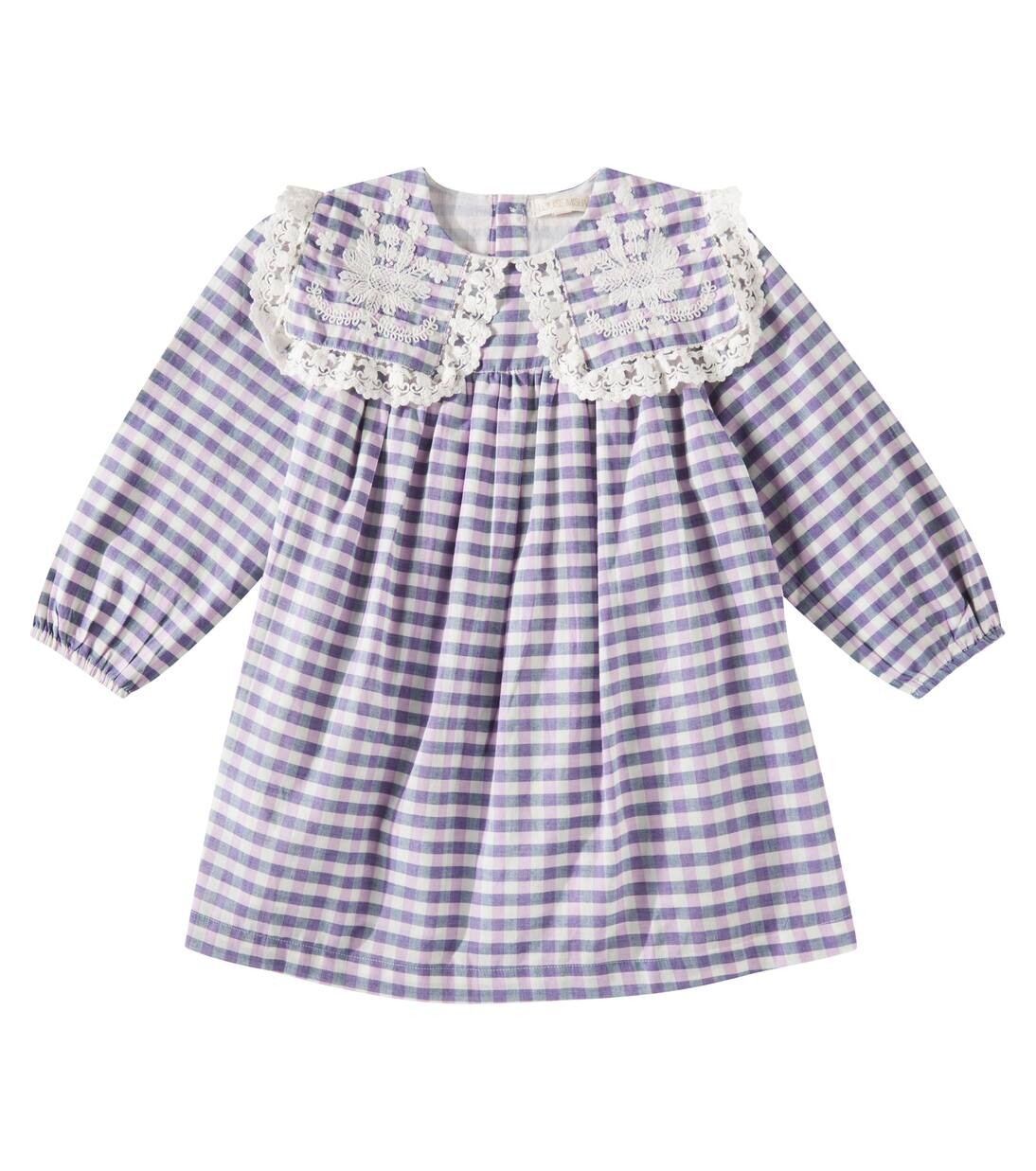 

Платье в клетку Arinola Louise Misha, цвет blue & purple checks