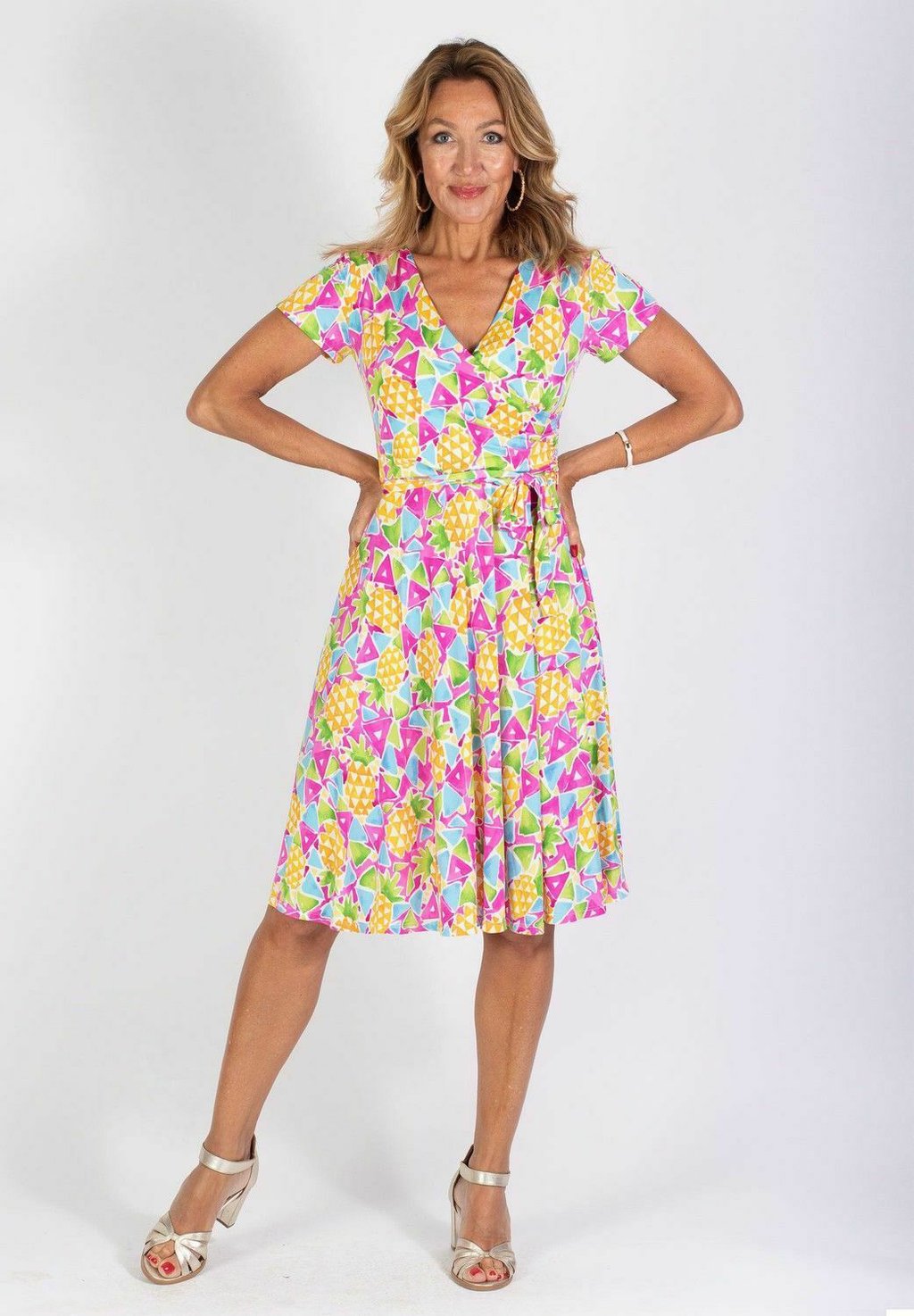 

Платье из джерси MARGUERITE-PINEAPPLE Stockholms Klänningsfabrik, розовый