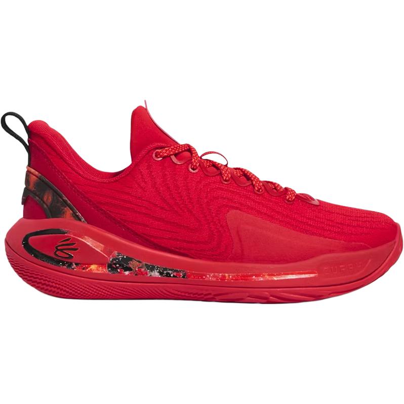 Under Armour Curry 12 Abrasion Resistant Low Top детские баскетбольные кроссовки red — фото 3