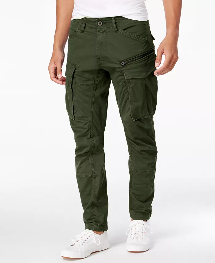 

Мужские брюки Rovic Zip 3D Straight Tapered Cargo G-Star Raw, зеленый