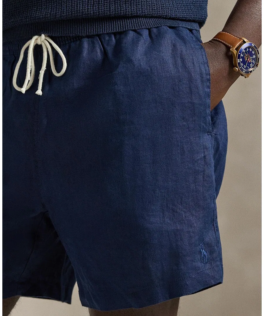 Мужские плавки с вышивкой Polo Ralph Lauren, темно-синий — фото 3