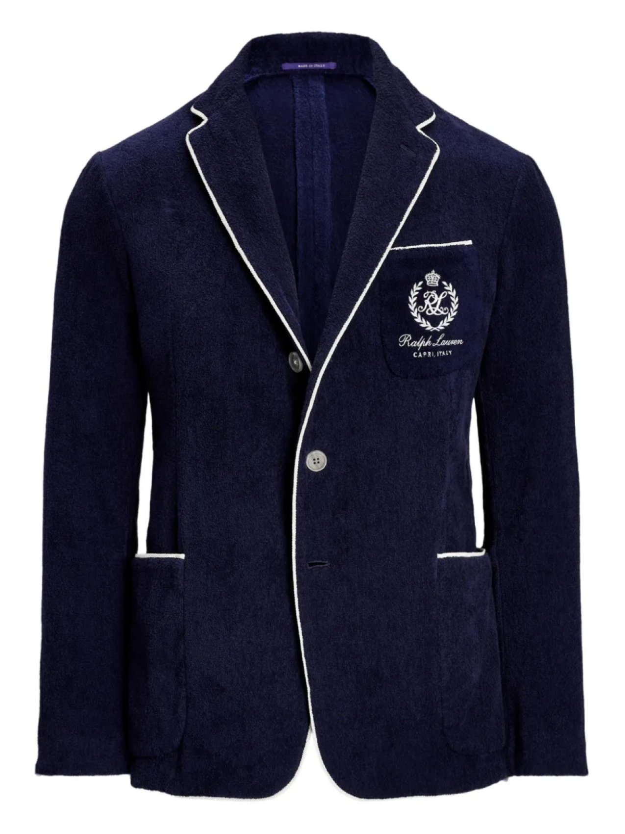 

Махровый пиджак Ralph Lauren Purple Label, синий