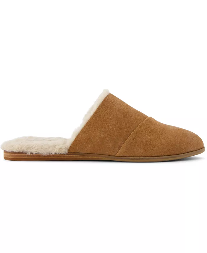 Женские мюли на плоской подошве Jade из искусственного меха TOMS, черный — фото 2