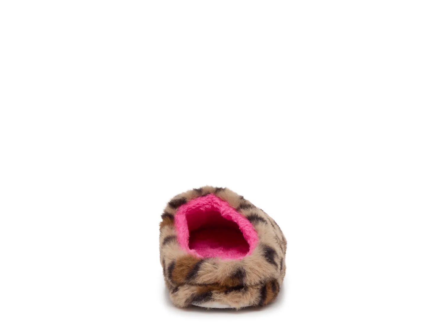 Тапочки OMG Accessories Butterfly Applique Leopard Slipper - Kids', коричневый/бежевый леопардовый принт — фото 4