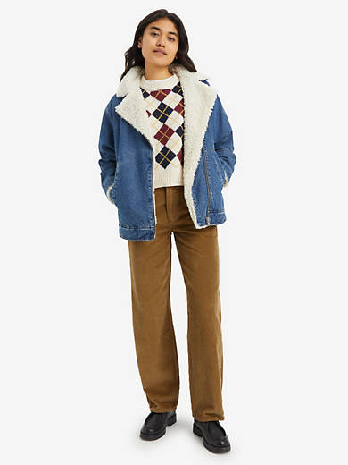 

Женские джинсы Baggy Dad Corduroy Levi's, цвет Ermine - Brown