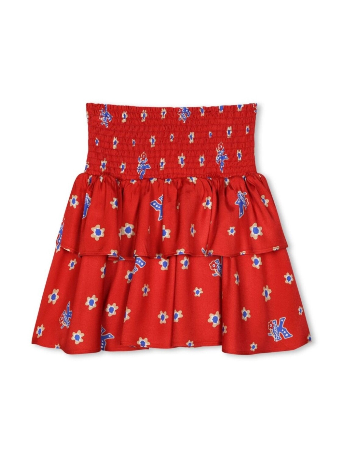 

Kenzo Kids юбка с принтом, красный
