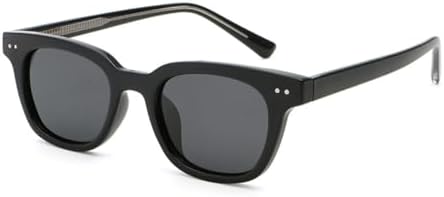 

маленькие квадратные солнцезащитные очки в стиле ретро для женщин, зеленые и коричневые поляризованные солнцезащитные очки для мужчин, ацетатные очки унисекс для вождения MTZJH, Black