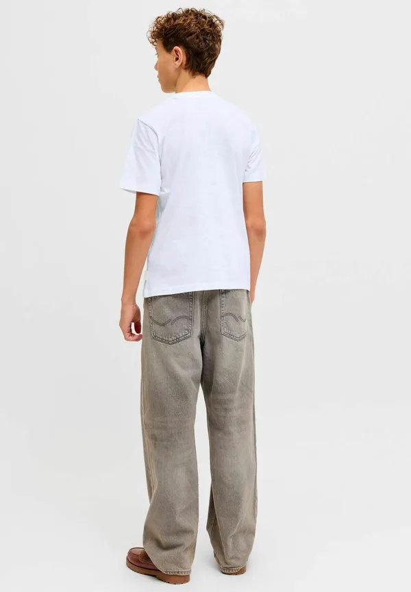 Футболка с принтом черепа jorcatskills ss cn sn jnr Jack & Jones Junior, Bright White — фото 3