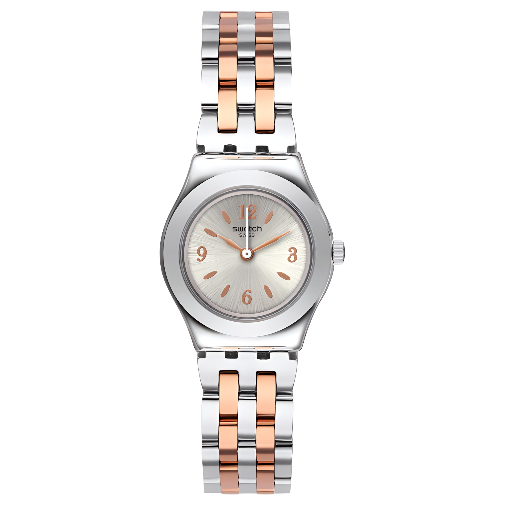 

SWATCH Часы Metal Series Quartz Movement Women's Watch Watch 25mm Gray Dial Stainless Steel Case Stainless Steel Watchband, Gray Dial