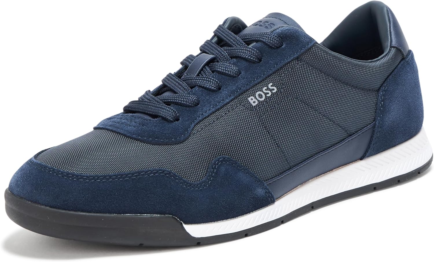 

Кроссовки низкие мужские BOSS из комбинированной кожи, Slate Blue