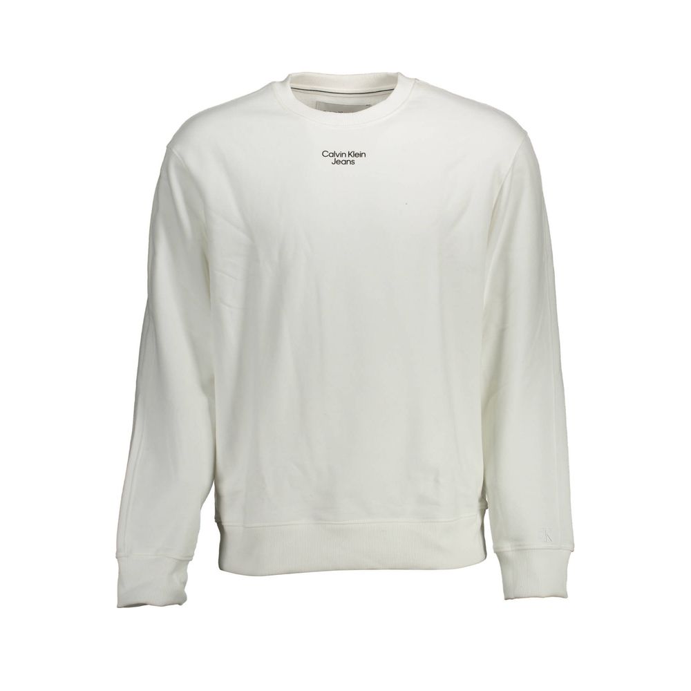

Белый хлопковый мужской свитер Calvin Klein, White