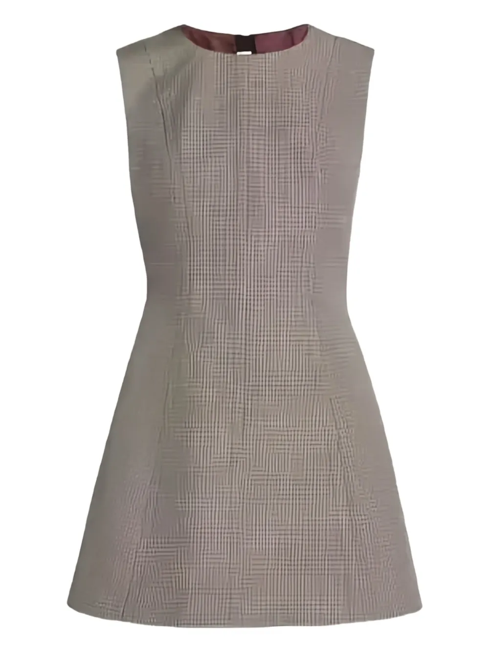 

Мини-платье расклешенного кроя с узором «гусиная лапка» Marni, серый