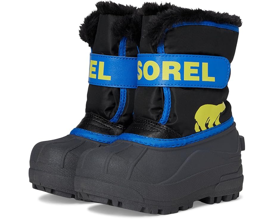 

Детские зимние ботинки Sorel Snow Commander (Toddler/Little Kid) SOREL Kids, Black/Super Blue