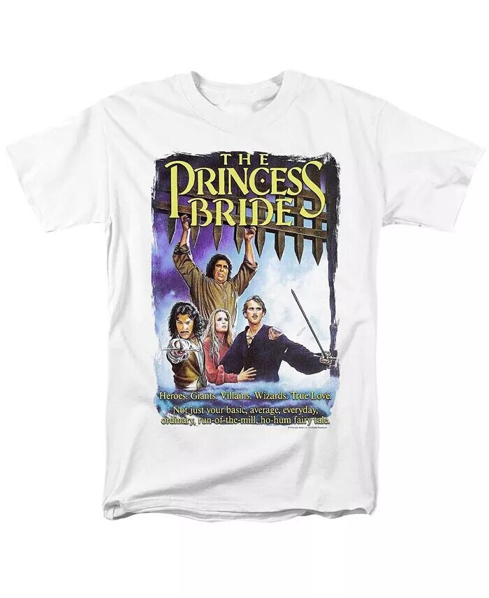 

Мужская футболка с коротким рукавом и принтом «Alt Poster» для взрослых Princess Bride, белый