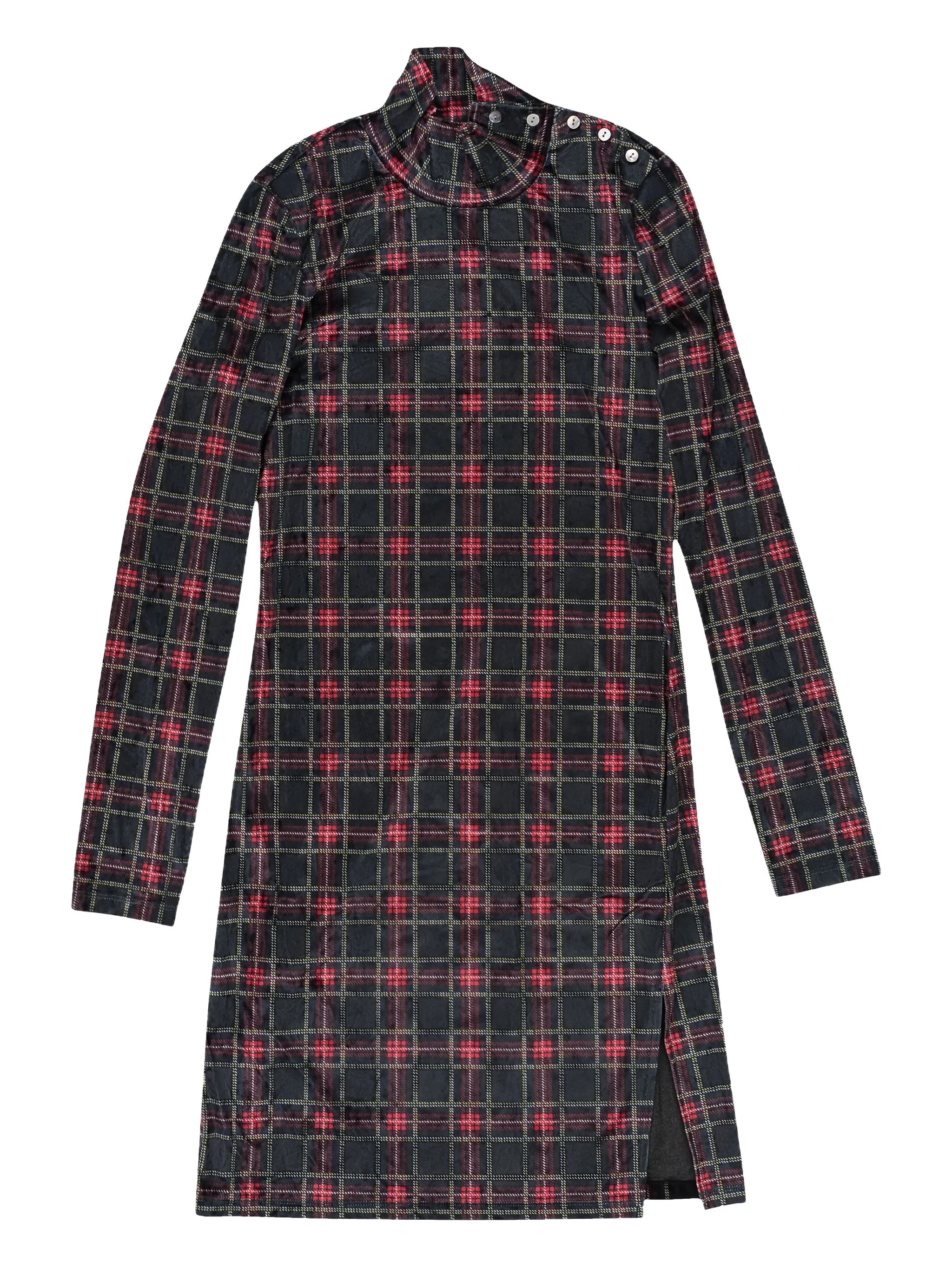 

Платье мини в клетку Callipygian, зеленый