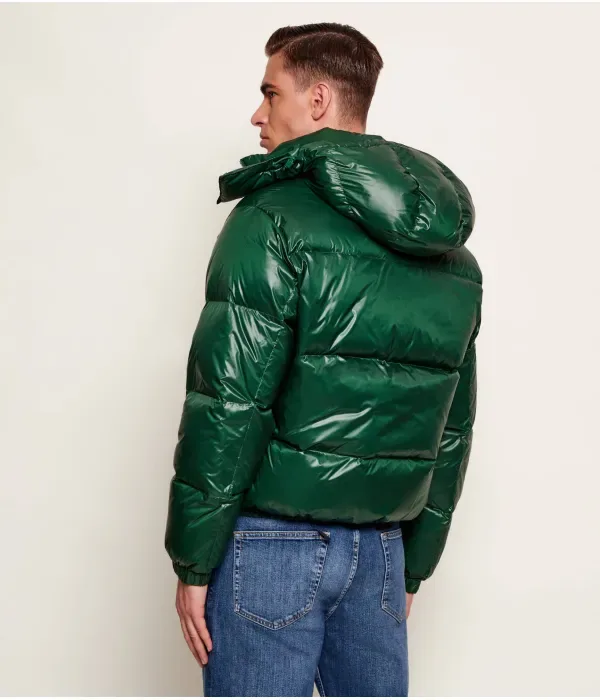 Пуховая куртка regular fit Lacoste, зеленый — фото 3