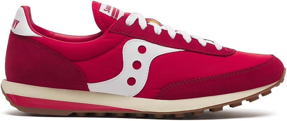 

Кроссовки Saucony для взрослых, унисекс, модель Trainer 80, белый/красный