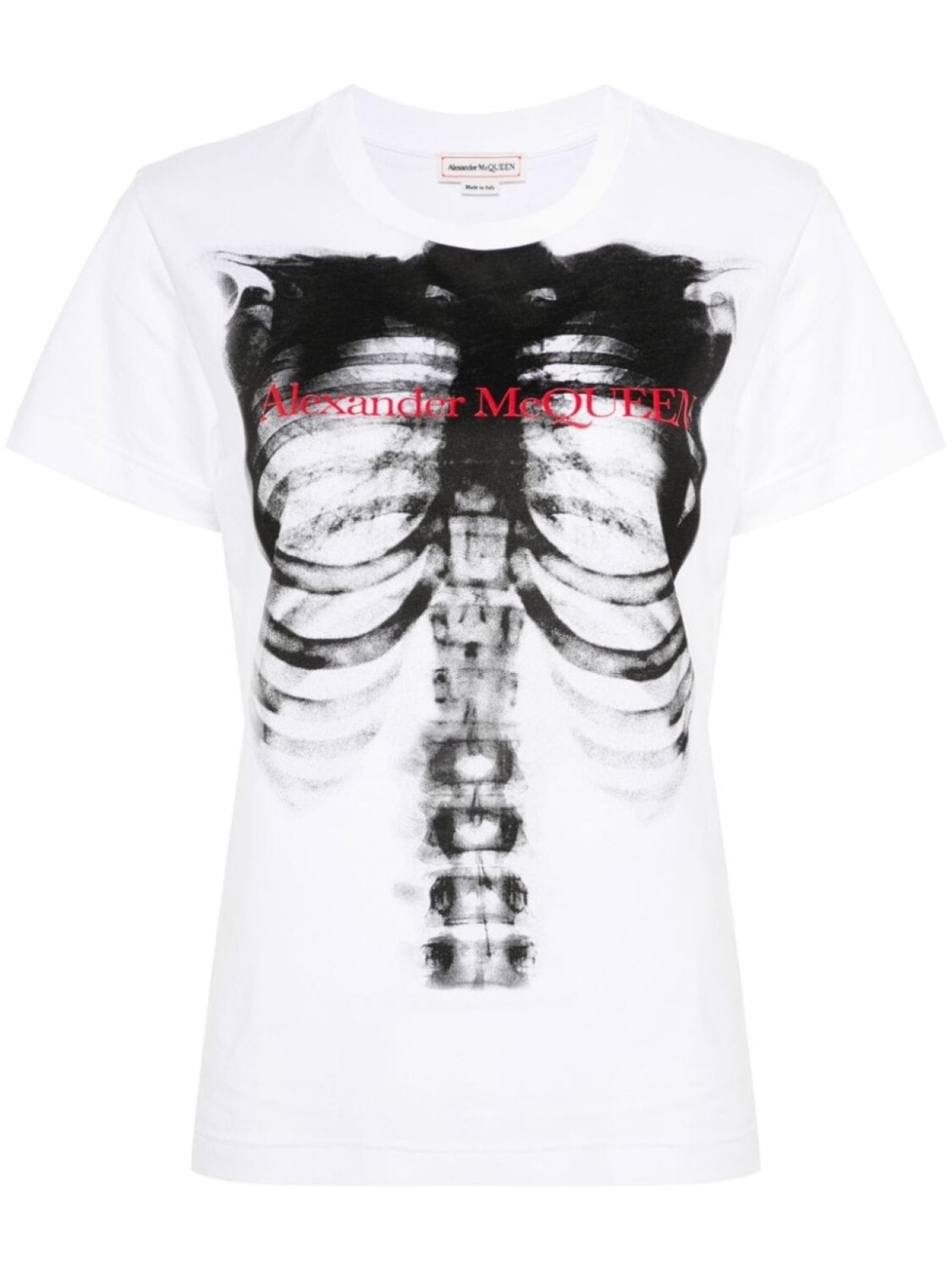 

Alexander McQueen футболка с графичным принтом, белый