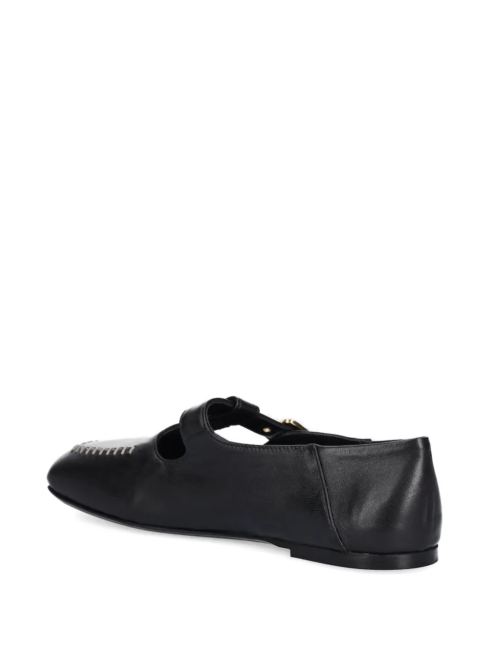 Туфли Cercamic buckle-detail stitched shoes AGL, черный — фото 2