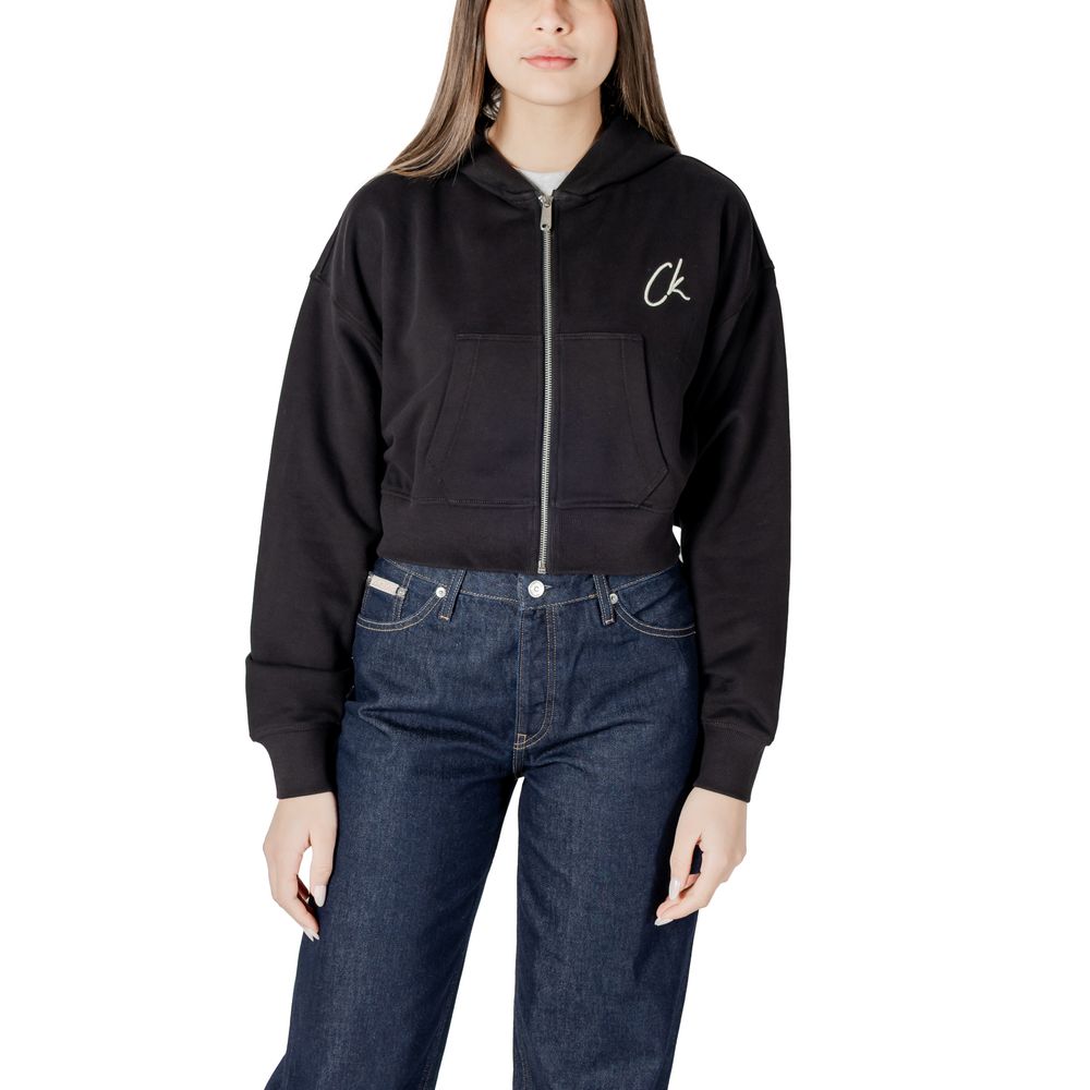 

Черный хлопковый свитер Calvin Klein Jeans