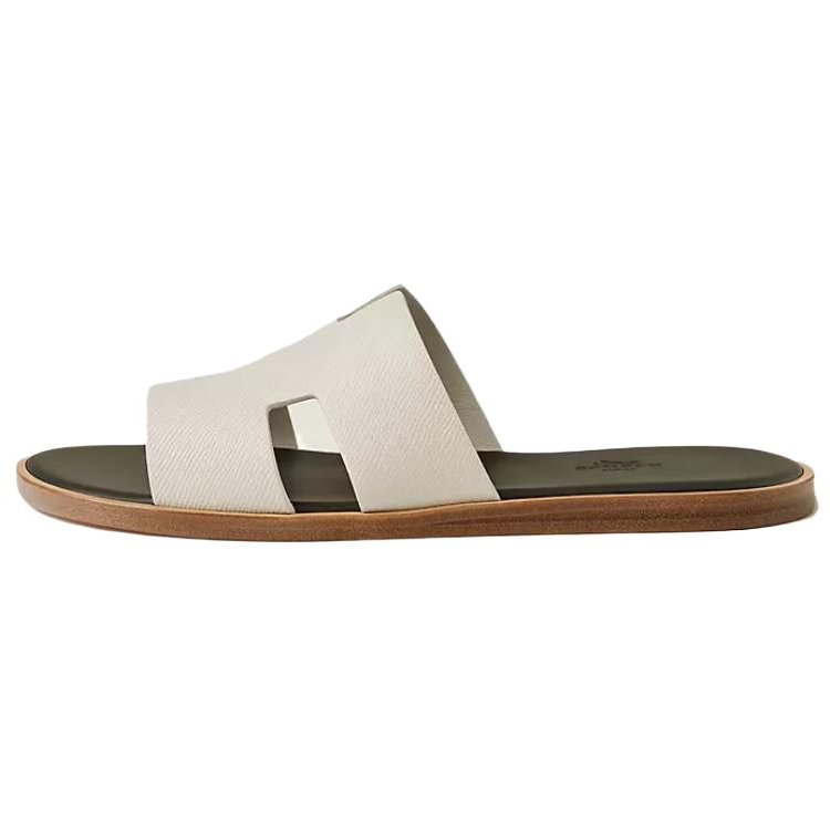 

HERMES Тапочки-слайды Izmir, белые, мужские