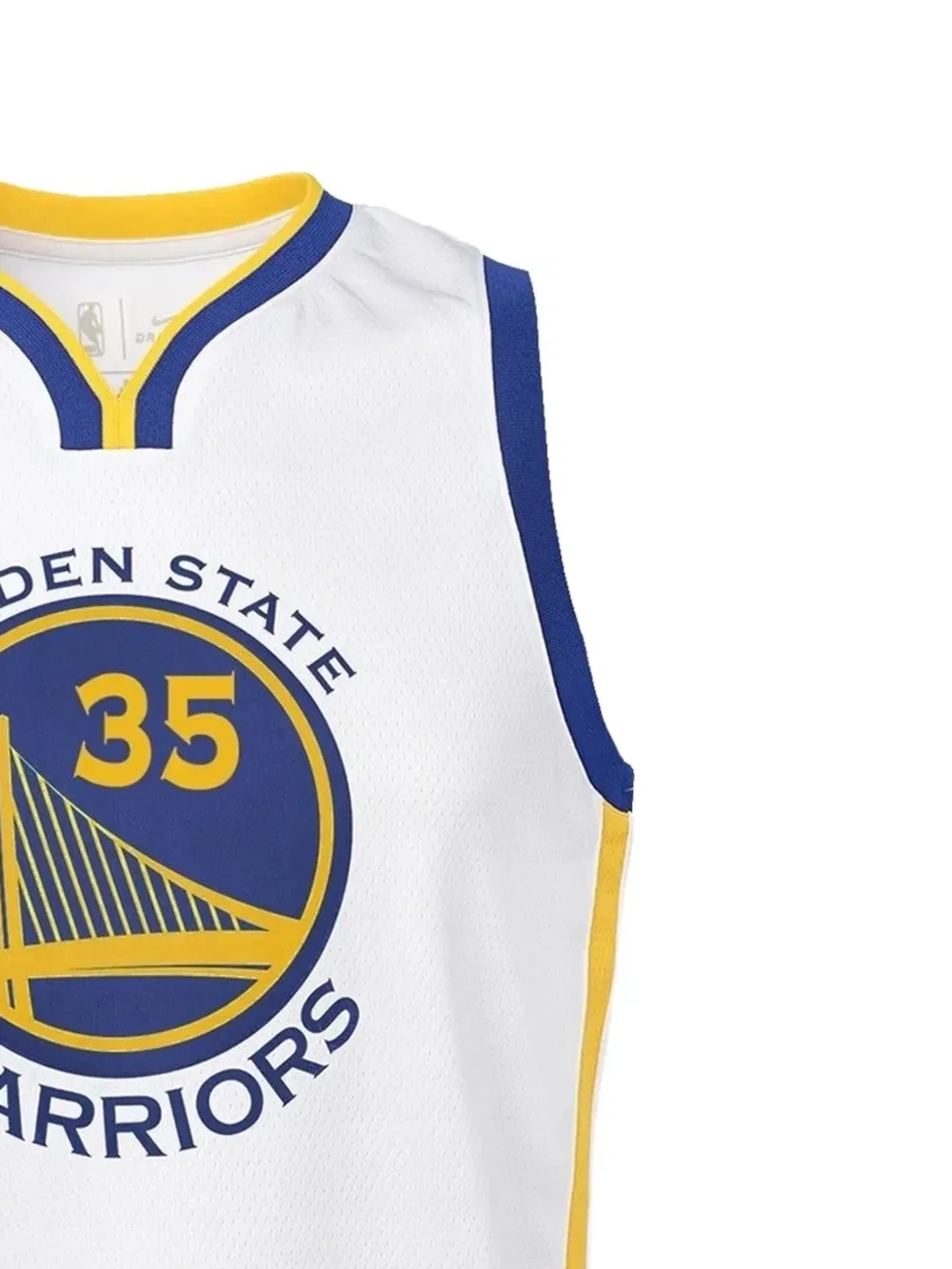 Жилет NBA Golden State Warriors x Кевин Дюрант Nike Kids, белый — фото 2