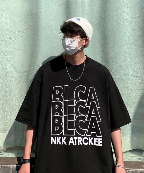 

Футболка с крупным принтом, логотипом, oversize крой 96thes, черный