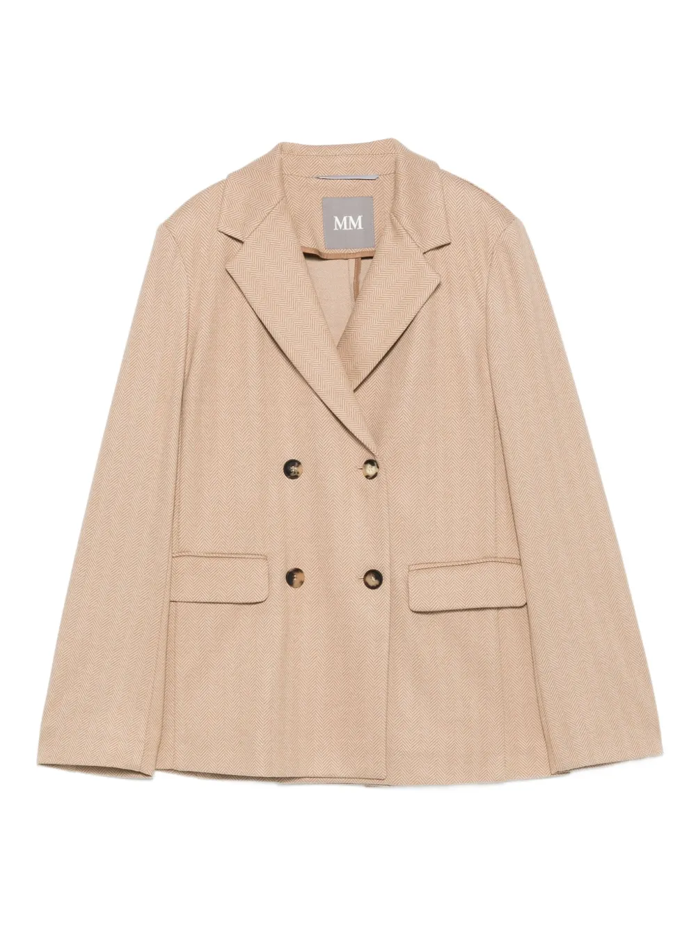 

Двубортный пиджак MAX MARA, нейтральный