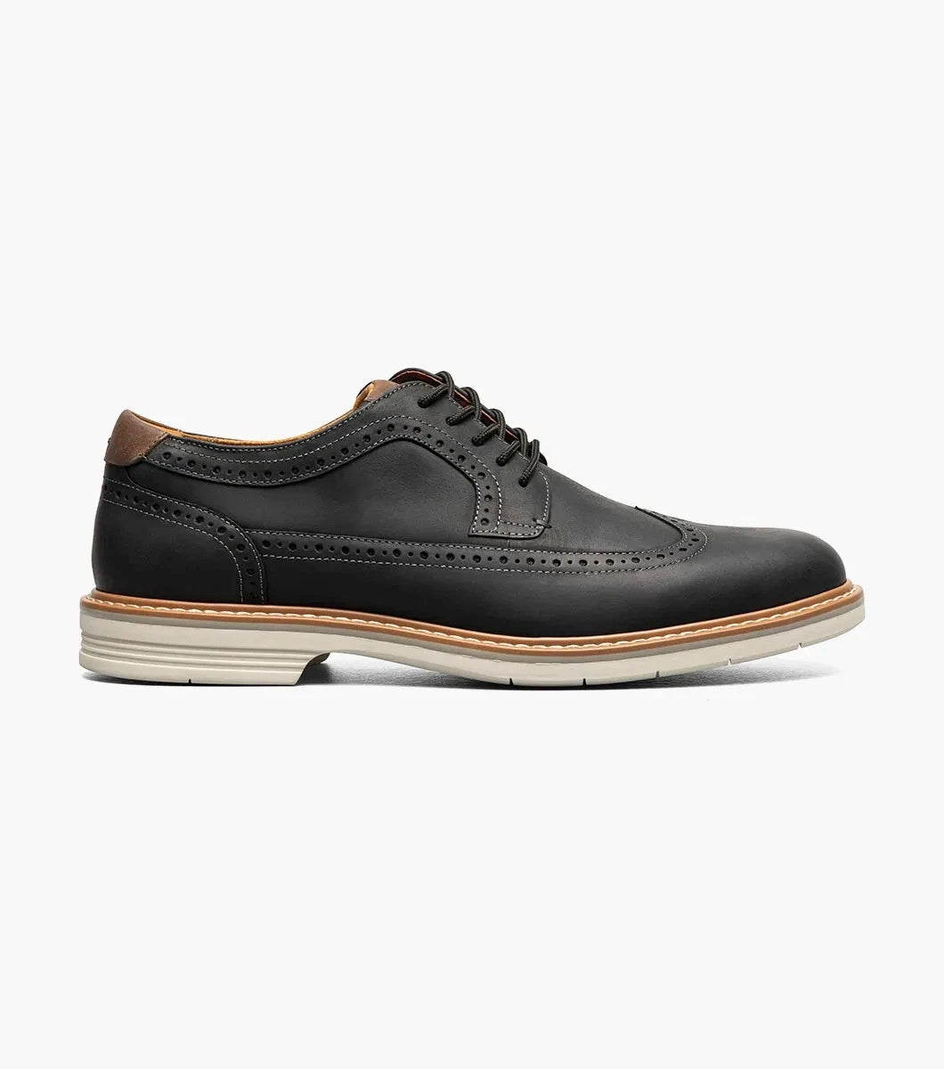 Мужские черные туфли-оксфорды Florsheim Norwalk 13414-010 с заклепками GAL1438 Florsheim, черный — фото 2