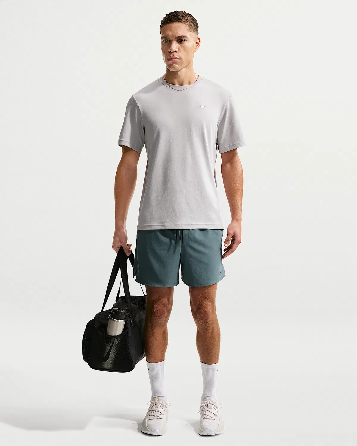 Мужские шорты Nike Unlimited Dri-FIT 5" без подкладки, Mineral Slate/Black/Mineral Slate