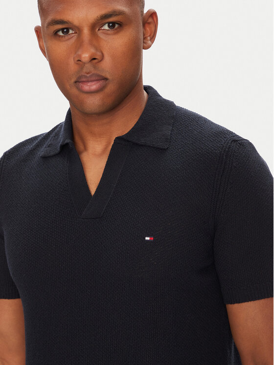 Рубашка поло стандартный крой MW0MW39531 Tommy Hilfiger, синий — фото 4
