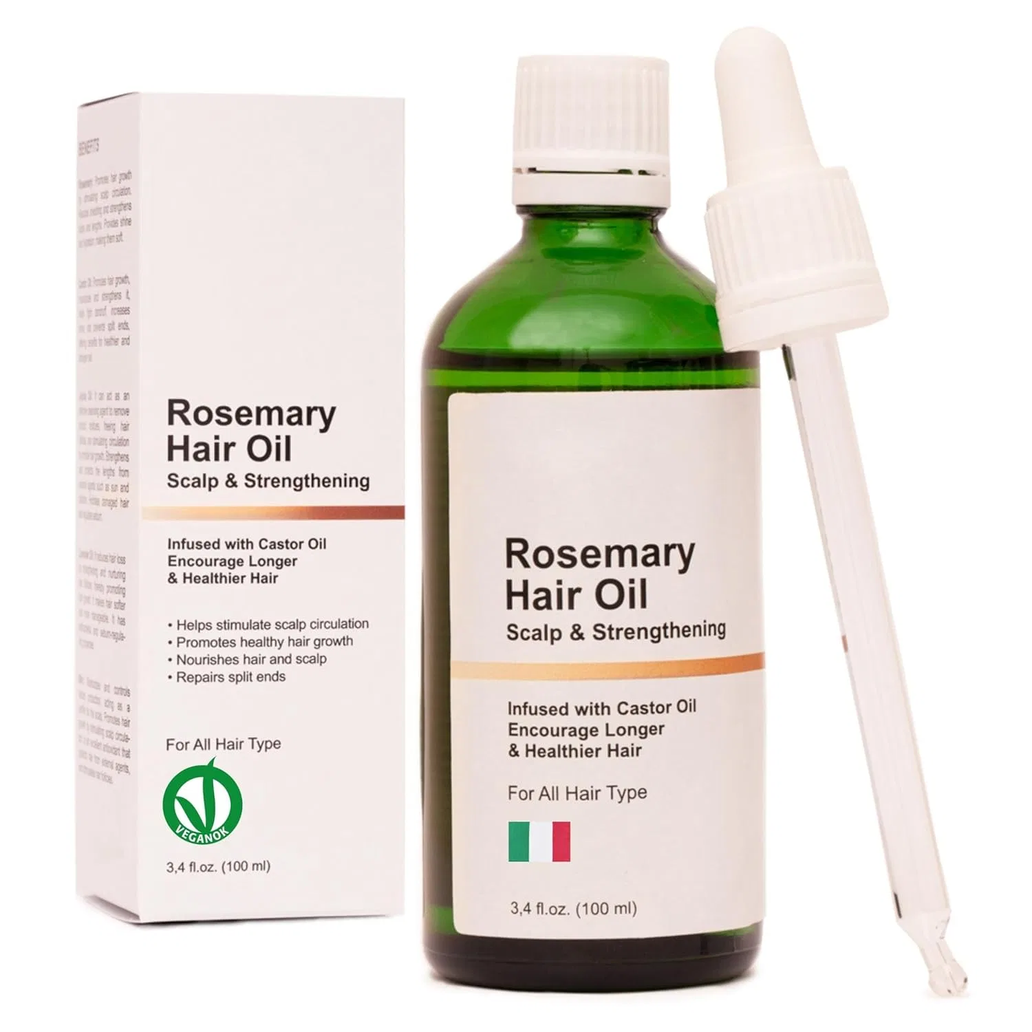Масло для роста волос THE JOY Rosemary Oil с касторовым и жожоба The Joy