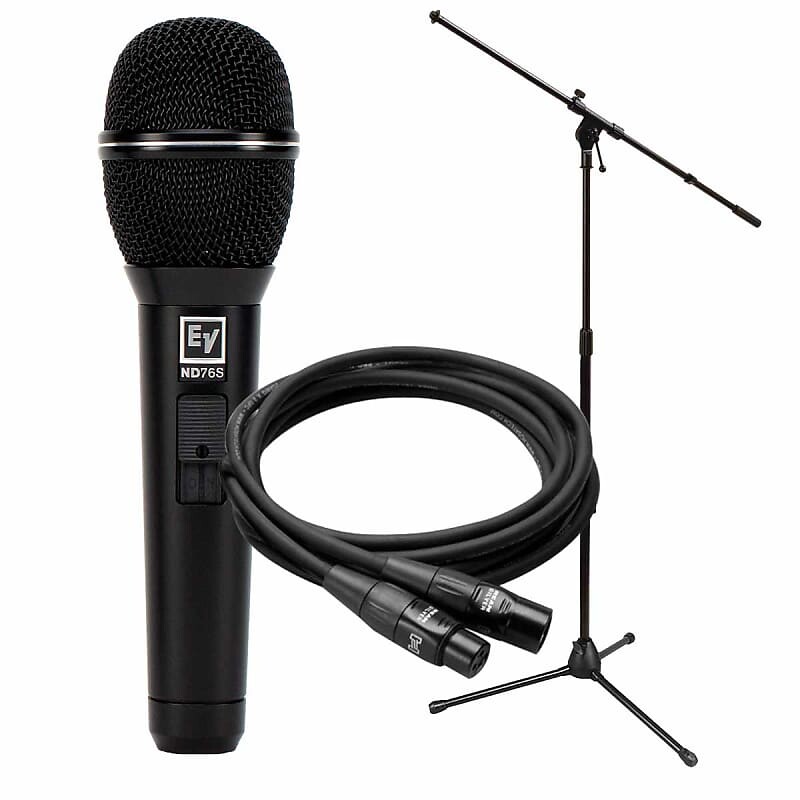 

Динамический вокальный микрофон Electro-Voice ND76S Cardioid Dynamic Vocal Microphone with On/Off Switch