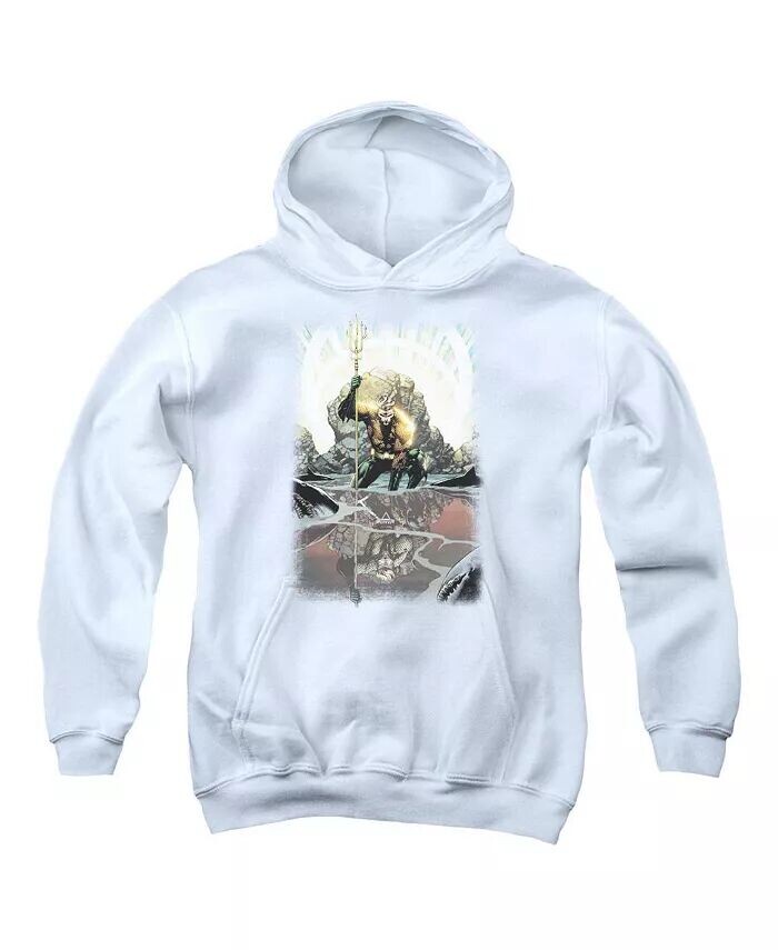 

Толстовка с капюшоном Boys of America Youth Brightest Day Aquaman Justice League, белый