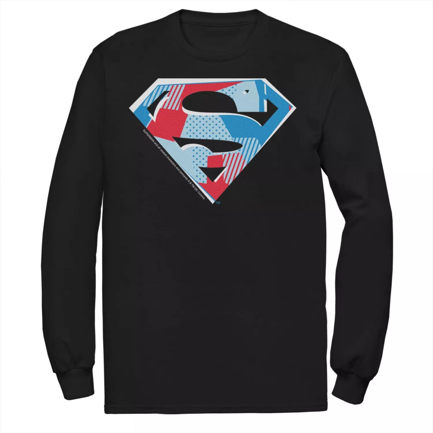 

Мужская футболка с вырезом на груди и логотипом DC Comics Superman Licensed Character