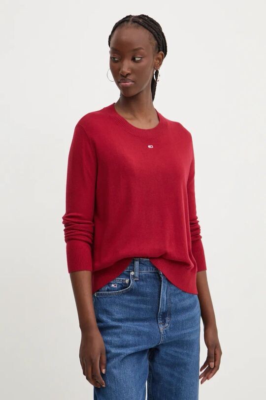 

Свитер Tommy Jeans, бордовый