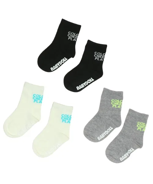 Набор неоновых носков Neon Crew Socks Set 0758