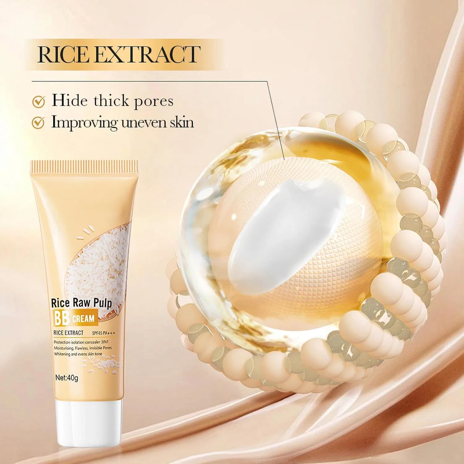 Солнцезащитный крем для лица 3 в 1 с SPF 45+, тонирующий Qcgniui — фото 2