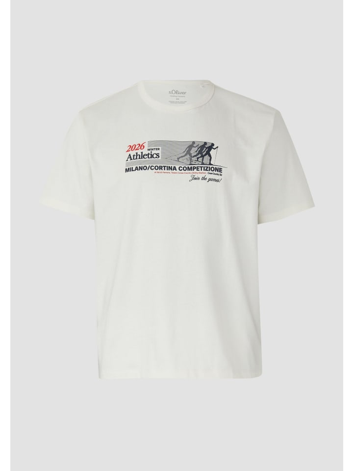 

s.Oliver Футболка цвета 02D4_крем, Хаки, s.Oliver Футболка цвета 02D4_крем