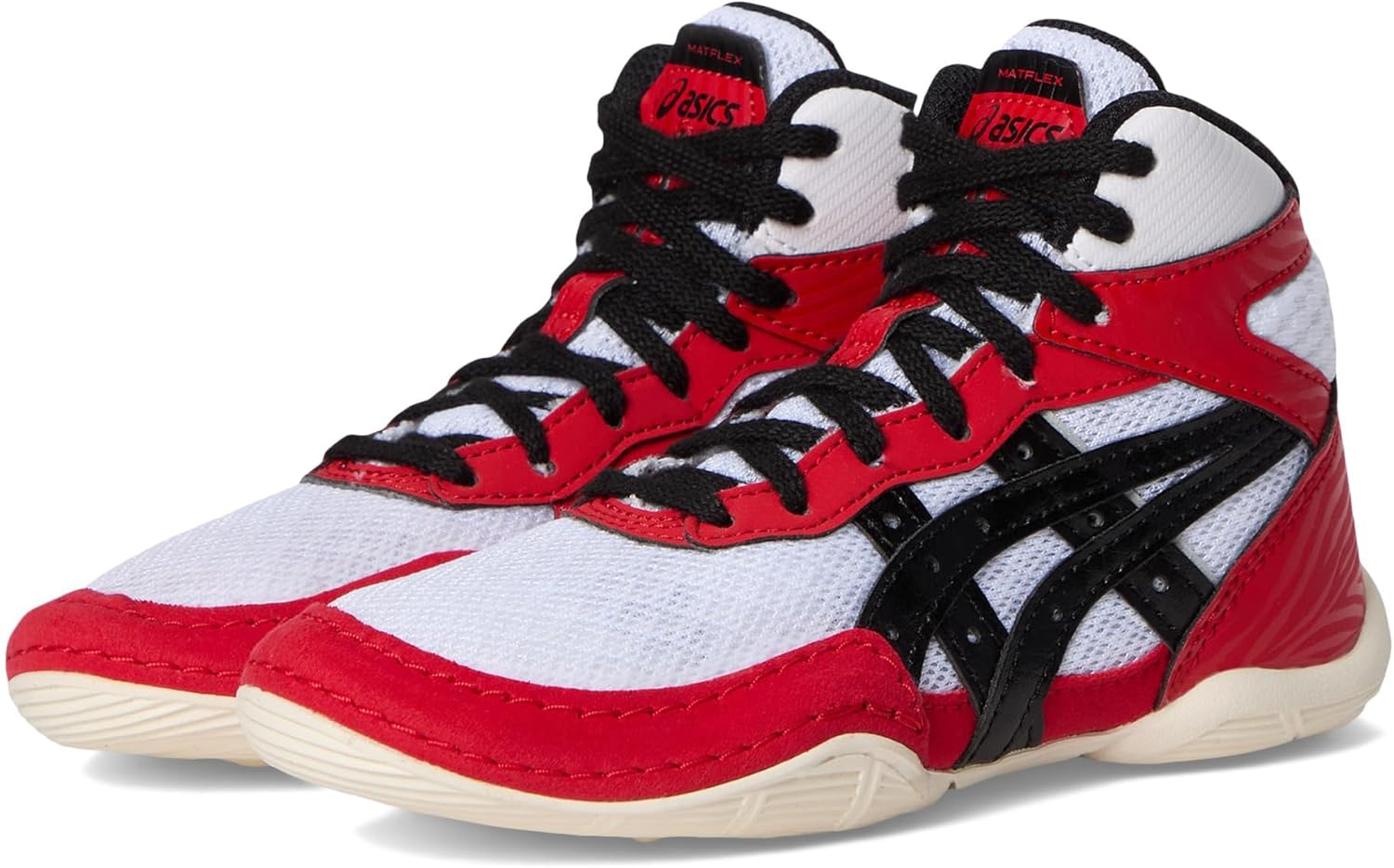 

Детские борцовские кроссовки Asics Matflex 7 для школьников, черный/красный
