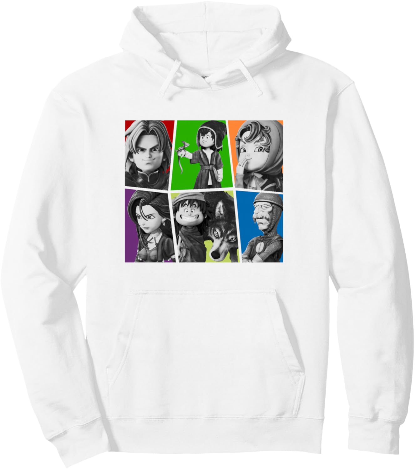 

Толстовка с изображением персонажей Dragon Quest VII: Переосмысление Square Enix, белый