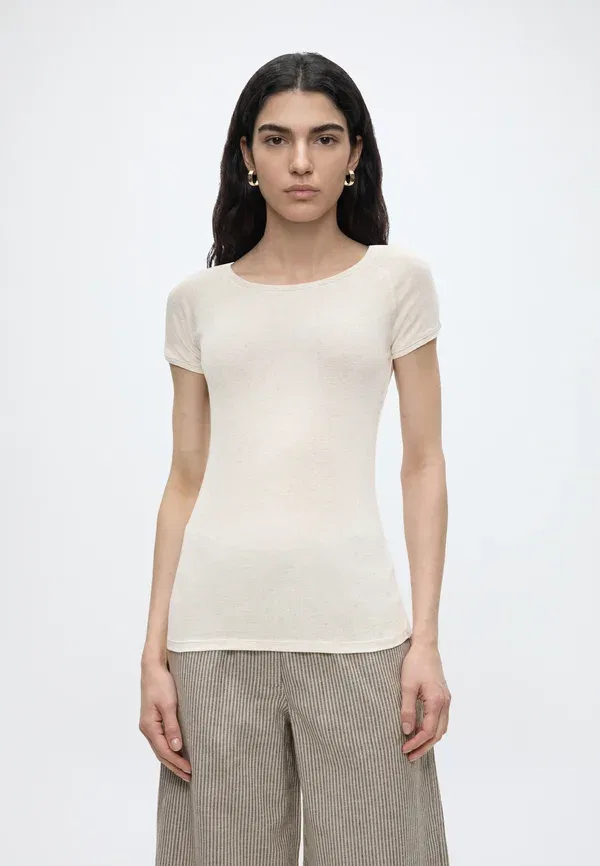 Футболка Espia basic t-shirt Boss, открытый белый