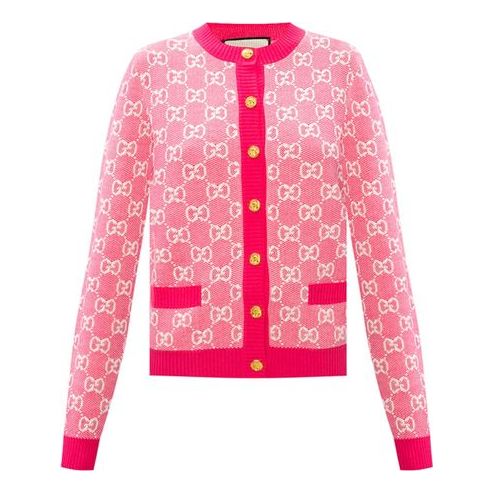 

Кардиган (WMNS) Gucci Full Cotton Wool Cardigan For Pink