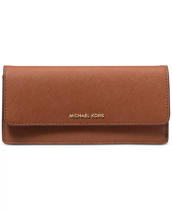 

Большой плоский кошелек Jet Set Michael Kors, коричневый