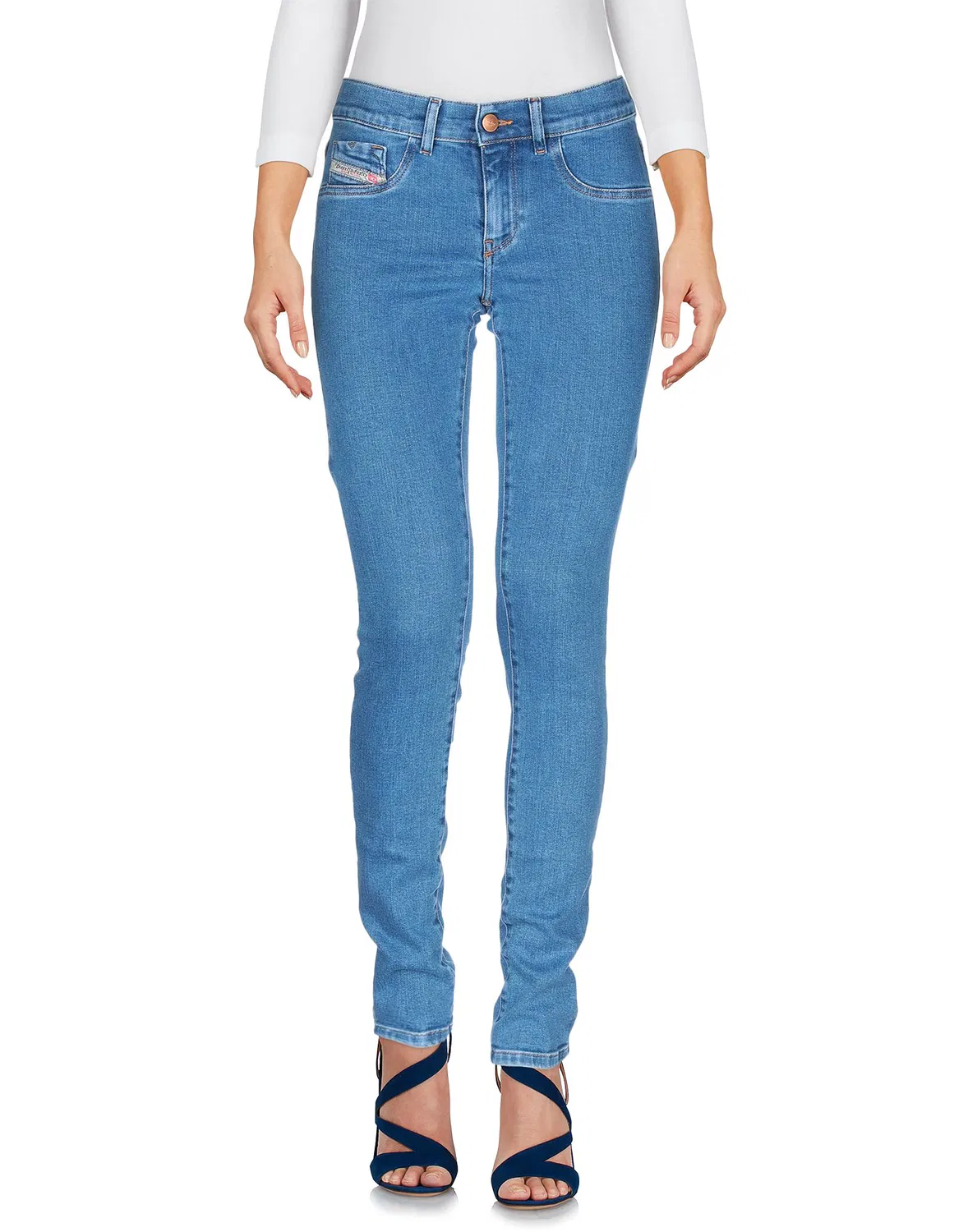 Джинсы medium wash DIESEL синие — фото 2